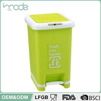 Poubelle à pédale multifonctionnelle, grande capacité, couvercle hermétique, conteneur à déchets en plastique pour la maison, la cuisine, le bureau
