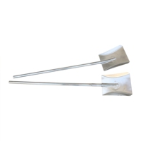 Pelle carrée en acier inoxydable 304 de haute qualité avec manche en acier inoxydable, adaptée aux environnements humides et corrosifs