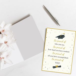 Proud of You <strong>Card</strong> Congratulations <strong>Card</strong> for Graduation <strong>New</strong> <strong>Job</strong> Well Done Gifts Screen Size Paper Material for Graduation - Product Image 3