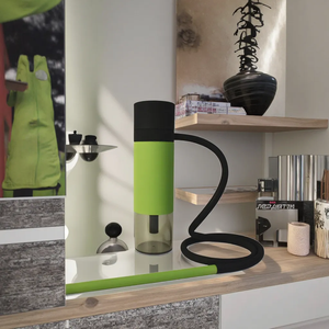 Ensemble de narguilé <span class=keywords><strong>électronique</strong></span> portable moderne utilisation en voiture de voyage carré acrylique laqué givré base en céramique tuyau <span class=keywords><strong>Chicha</strong></span> - Product Image 4