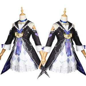 Jeu Honkai: Star Rail Cosplay <span class=keywords><strong>Herta</strong></span> Cosplay Costume Comic Black Punk Lolita Dress Cosplay Costume Halloween Party Outfit Women - Product Image 2