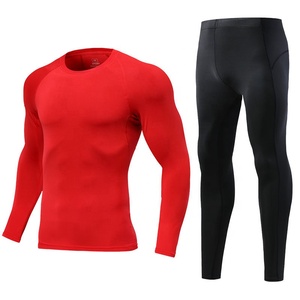 Vente en gros de vêtements de compression pour hommes, collants, leggings, pantalons, tenues de sport à manches longues, costume de fitness, ensemble de vêtements de sport pour le football - Product Image 4