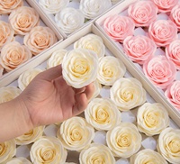 Aierflorist Factory Wholesale 8 Layers 6.5cm 25pc for One Box DIY Mother's Day Valentine's Day Rose Flower Heads Soap Flower