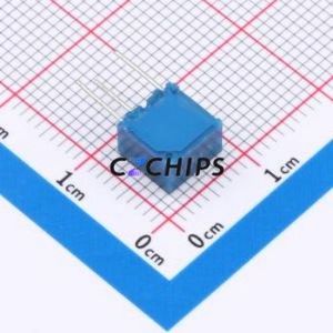 Résistance/potentiomètre réglable 3362X-101-3H, composant traversant (THT)-3P, 7x6,8 mm, résistance 100 ohms, 10 %, 500 mW, 250 ppm/ ℃ - Product Image 2