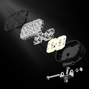 Projecteur de travail ovale 7 LED de 5,5 pouces 26W 9-30V pour voiture, éclairage de circulation diurne, lumière de travail modifiée, vente en gros - Product Image 5