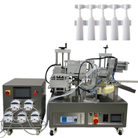 Machine à sceller le remplissage liquide d'huile d'essence de soins de la peau cosmétiques d'ampoule en plastique de dose de tube de bande de monodose de bureau 5 têtes