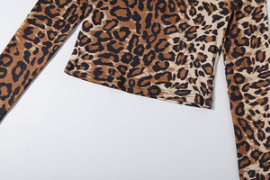 Neuheiten 2026 Frühling Heiße Sexy Damenkleidung Leoparden-Print 2-Teiliges Hosen-Set - Product Image 5