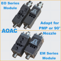 Module applicateur pneumatique industriel à fusion à chaud WELEO EM EO AOAC compatible avec la valve en aluminium Nordsoon 1052927 réglable