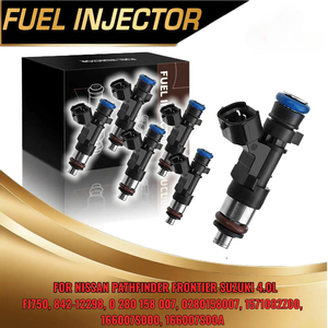 Inyector de combustible de 6 piezas para Nissan Pathfinder Frontier Xterra para Suzuki Equator V6 4.0L FJ750 842-12298 0280158007 - Product Image 1