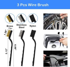 Zhenda 20 piezas Kit de limpieza de lavado de coches <span class=keywords><strong>universal</strong></span> Kit de limpieza de coches multiusos para limpieza interior y exterior - Product Image 5