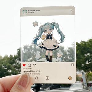 Faites votre propre conception imprimé personnalisé acrylique photocard holographique charmes anime carte transparente en gros souvenirs cadeau - Product Image 5