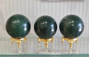 Hot Sale Polished Green Jade Crystal Ball Sphere for Reiki Healing Chakra Balancing and Feng Shui Decoration Available for Sale - Product Image 2