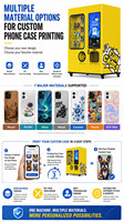 Distributeur automatique de coques de téléphone MASUNG P10 à impression en libre-service, kiosque UV de 456 emplacements pour centres commerciaux, aéroports, attractions touristiques et campus