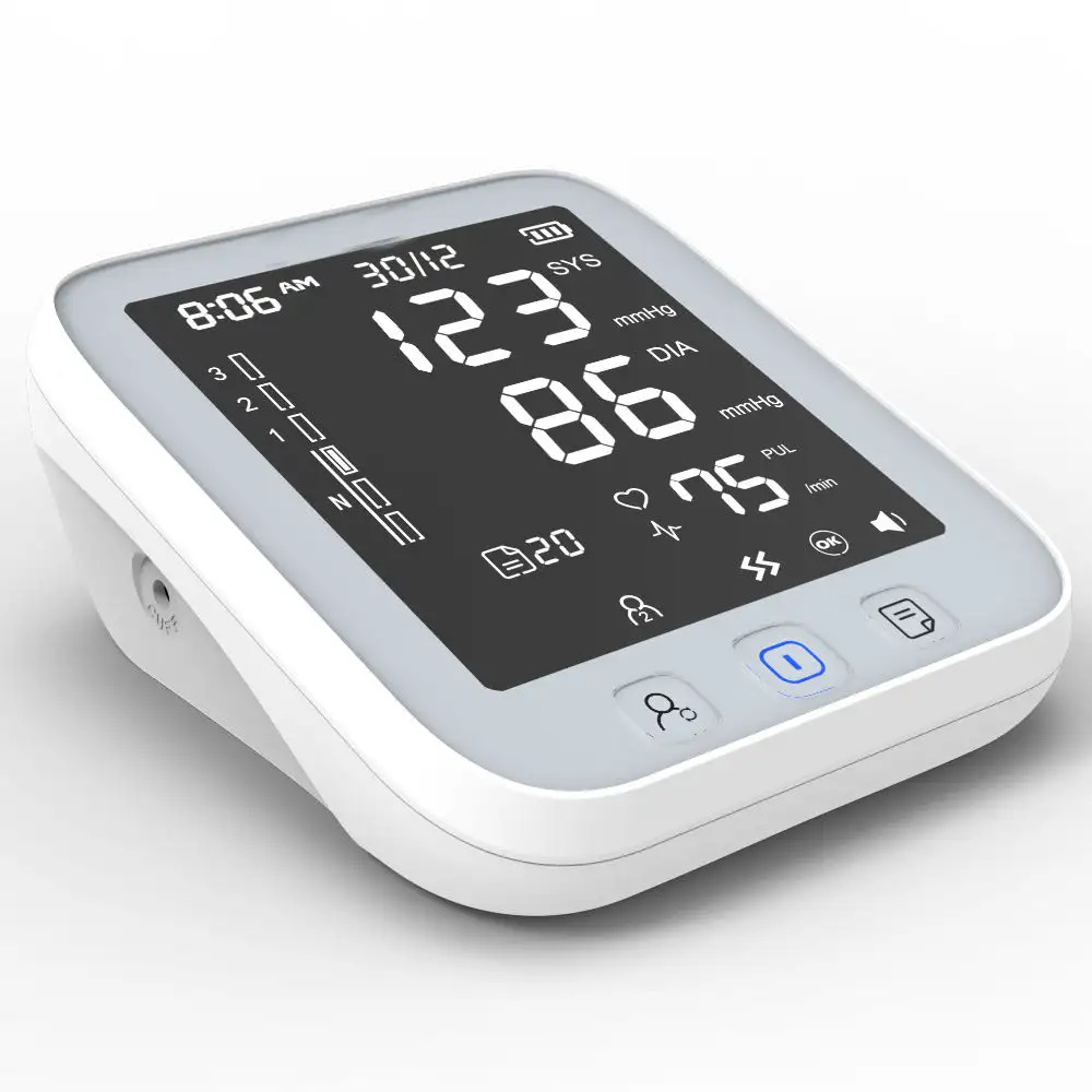 Mesin BP Monitor tekanan darah portabel, Monitor tekanan darah Digital Lengan Atas