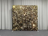 Portable 10x8ft 7x7 ft affichage de tissu de Tension Vip personnalisé, toile de fond de taie d'oreiller simple face Durable pour support de salons professionnels