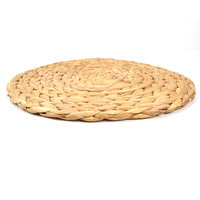 Fabricant de tapis en herbe de style japonais, dessous-de-plat circulaire isolant tissé à la main en paille vietnamienne