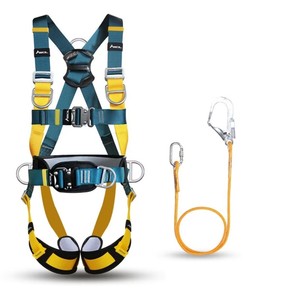 Arnés de Seguridad Anticaídas de Alta Resistencia, Arnés de Seguridad de Cuerpo Completo de 4 Puntos Ajustables, Cinturón de Seguridad de Poliéster para Construcción en Altura - Product Image 2