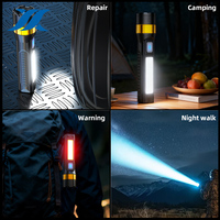 Lampe torche tactique rechargeable par USB, LED, étanche, mini lampes de poche EDC, adaptées à l'exploration et à l'éclairage