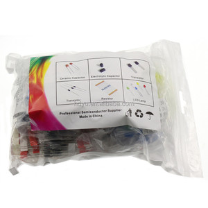1400 pz 6 tipi di componenti elettronici tra cui <span class=keywords><strong>resistenza</strong></span>, condensatore elettrolitico, emettitore di luce a <span class=keywords><strong>LED</strong></span>, Transistor ceramico - Product Image 5