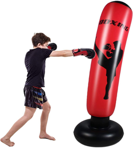 Divertido Saco de Boxeo Inflable de PVC con Base para Niños, con Agua - Product Image 2