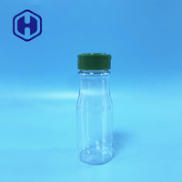 Pot en plastique pour biscuits/en-cas/épices, sans BPA, rond, avec couvercle à rabat long, 200 ml, étanche, qualité alimentaire, PET