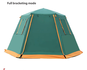 Carpa de campaña doble capa tipo yurta, automática, impermeable y resistente al sol, para 3-4-5-8 personas, ideal para exteriores y para las cuatro estaciones. - Product Image 3