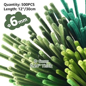 Wholesale 500 Pcs Thick Pipe Cleaners <b>for</b> Diy Flowers & Crafts Fuzzy <b>Wire</b> 8 mm Craft Pipe Cleaners Trade - Product Image 2