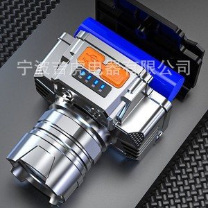 Cross Border Outdoor LED Headlamp Rechargeable 1200mAh White Light For Night Fishing Long Range Ultra Bright COB <b>Lamp</b> - Product Image 2