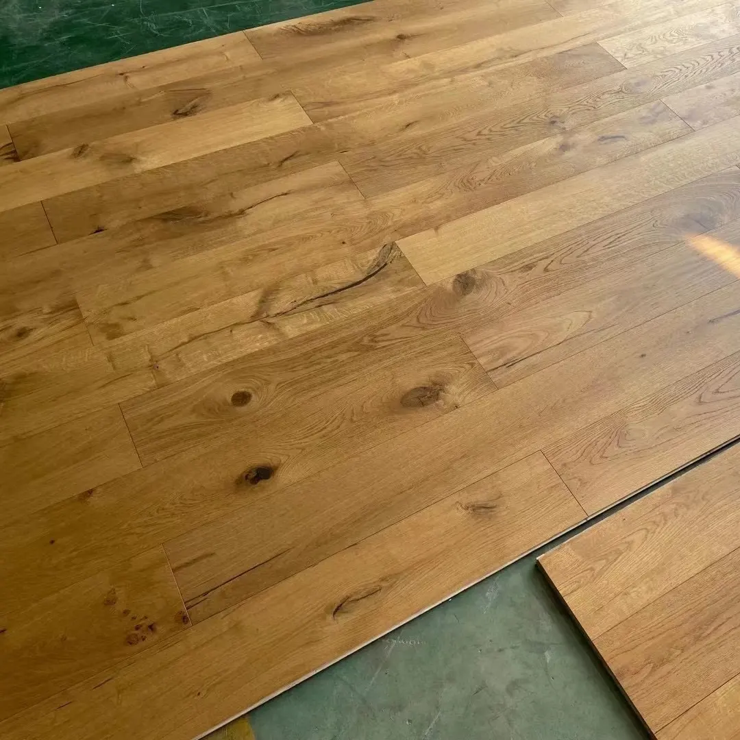 Plancher en bois dur d'ingénierie en chêne blanc bon marché