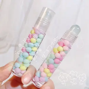Modern Style Mirror Water Lip Gloss Transparent Lip Care Colorful Ball Moisturizing Make Up Moisturizing Hydrating Lip Oil