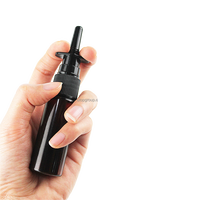 Flacons pulvérisateurs nasaux vides en PET ambré de 20 ml (1 oz) et 30 ml, avec pompe pulvérisatrice noire 18/410, sérigraphiés pour liquides