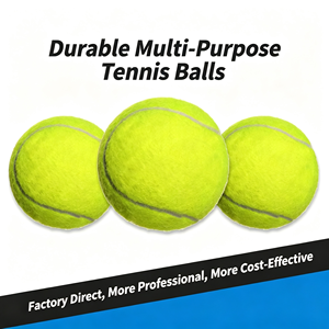 Regular Duty Hard Court Pressure Sealed Official Size Consistent Bounce Tennis <b>Ball</b> 3 Pack For <b>Training</b> Championship Grade - Product Image 3