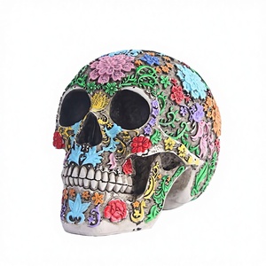 Adornos Tallados y Pintados a Mano con Forma de Animales, Decoración Retro de Terror para Halloween, Figuras de Resina, Adornos Religiosos para Escritorio - Product Image 3