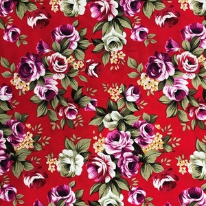 Tela popelina orgánica con estampado Floral, tejido de popelina de algodón con estampado Floral, 40x40 - Product Image 5