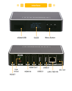 Aglomerado Enc1v3 Codificador Decodificador 4k30 1080p Ndi Hx Srt Rtmp Rtsp Live Stream <span class=keywords><strong>Ipcam</strong></span> - Product Image 6