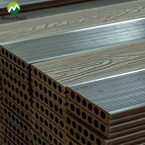 Planche de terrasse composite creuse imperméable pour extérieur, antidérapante, en <span class=keywords><strong>bois</strong></span>-plastique, pour jardin, patio, balcon, terrasse - Product Image 3