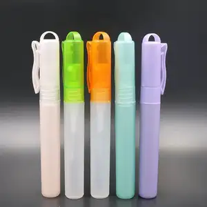 10 मिलीलीटर प्लास्टिक परफ्यूम नमूना बोतल एटमाइजिंग स्प्रे कंटेनर खाली हैंड सैनिटाइजर पेन स्प्रे
