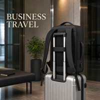 Ransel Laptop Fashion Bisnis untuk Pria, Dapat Diperluas, 15.6 Inci, Port Pengisian Daya USB, Tahan Air, Ringan, Kapasitas Besar, untuk Perjalanan