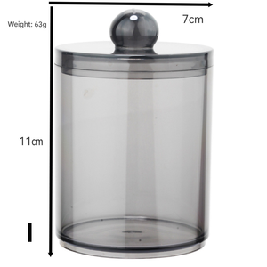 पारदर्शी ps लीक-प्रूफ बांस में धूल-प्रूफ कपास स्वाब बॉक्स सुविधाजनक भंडारण समाधान - Product Image 2