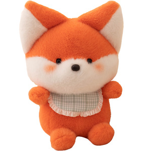 Muñecos de peluche suaves y bonitos de zorro, pollo y conejo: regalos perfectos para niñas en sus cumpleaños. - Product Image 1