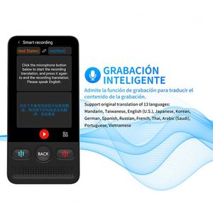 Dispositivo de Traducción Inteligente con IA 2026, Pantalla Táctil, Traducción de <span class=keywords><strong>Texto</strong></span> y Fotos en Tiempo Real, 160 Idiomas, ChatGPT en Línea, Traductor para Viajes y Oficina - Product Image 6