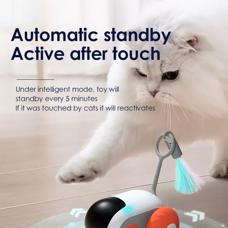 Pet365 DGS128 Rechargeable Smart Remote Control Car - Interactive Cat Dog Toy