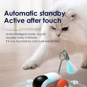 Juguete inteligente recargable para mascotas, coche de Control remoto eléctrico, juguete interactivo para gatos, juguete interactivo para gatos, teaser de plumas para gatos - Product Image 6