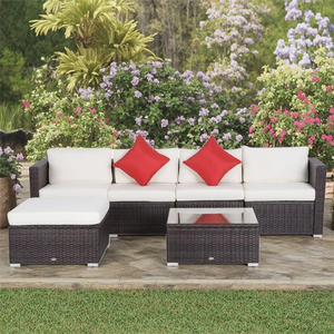 Canapé d'extérieur <span class=keywords><strong>blanc</strong></span> en rotin gris lavé <span class=keywords><strong>de</strong></span> <span class=keywords><strong>bas</strong></span> niveau canapé en aluminium moderne aspect carré ensembles <span class=keywords><strong>de</strong></span> canapés <span class=keywords><strong>de</strong></span> meubles d'extérieur <span class=keywords><strong>de</strong></span> patio - Product Image 1