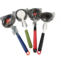 Brosse de nettoyage ménager facile à utiliser pour casseroles et poêles, indispensable pour le nettoyage de la cuisine, éponge à récurer bicolore en forme de tournesol