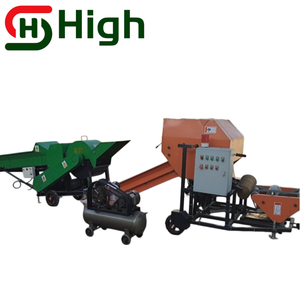 Machine à balles rondes industrielle avec structure métallique et convoyeur pour ensilage agricole et ensilage de fourrage - Product Image 1