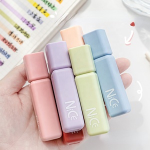 Mới Dễ Thương Morandi Học Sinh Văn Phòng Phẩm Cung Cấp Bộ 6 cái/hộp <span class=keywords><strong>Mini</strong></span> Macaron Nhà Sản Xuất Bút Phẳng Khối Tô Màu Tùy Chỉnh - Product Image 3