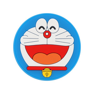 PVC Cartoon <b>Car</b> Cup Mat Round Non Slip Anti Scalding <b>Decorative</b> Accessory For Vehicle Use - Product Image 1