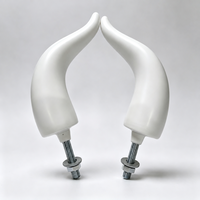 Corne de rechange en silicone de qualité commerciale pour machine de rodéo, accessoire de corne de bœuf mécanique