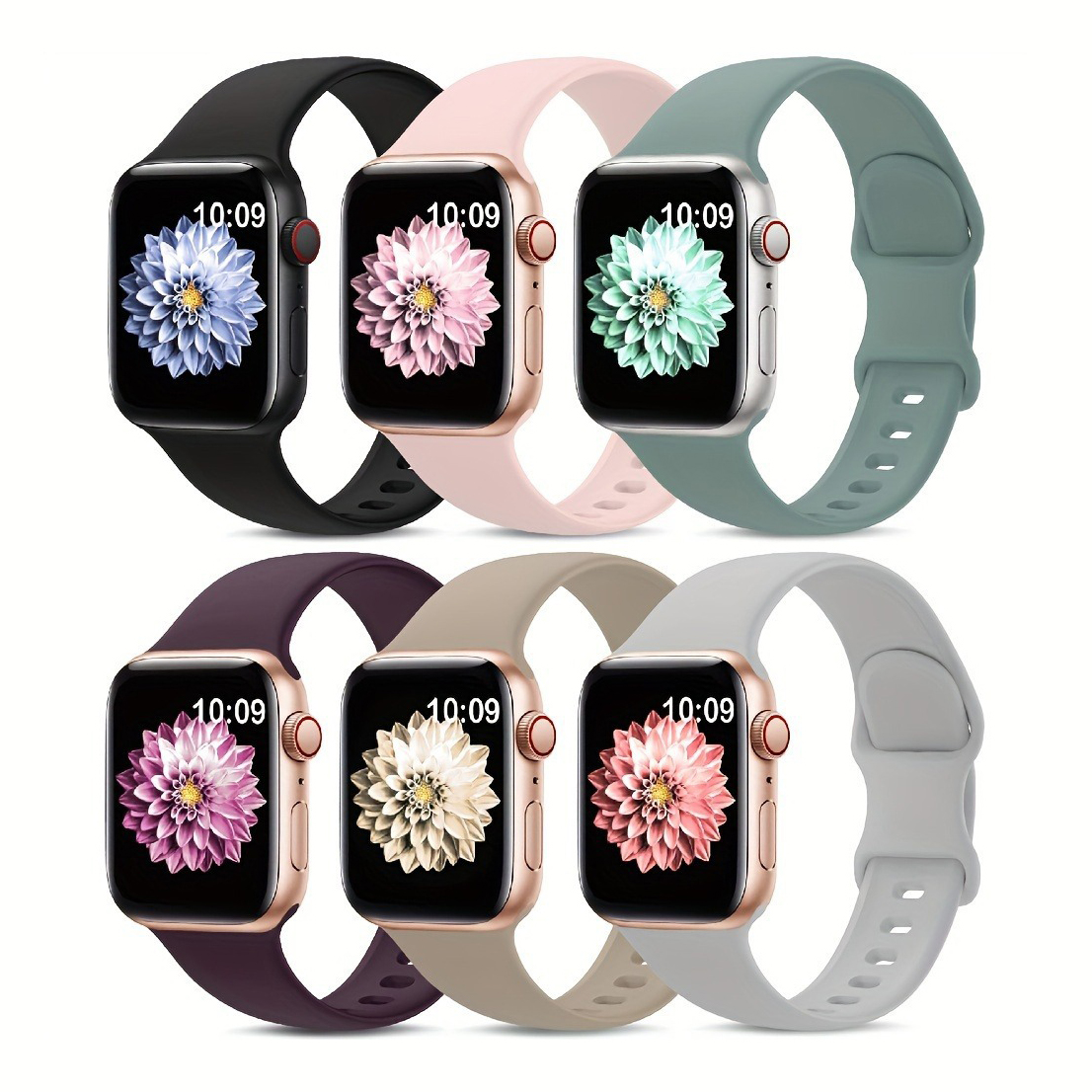 Силиконовый ремешок для Apple Watch, 42/44/45/49 мм